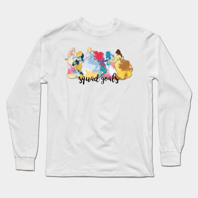 Squad Goals Long Sleeve T-Shirt by kimhutton